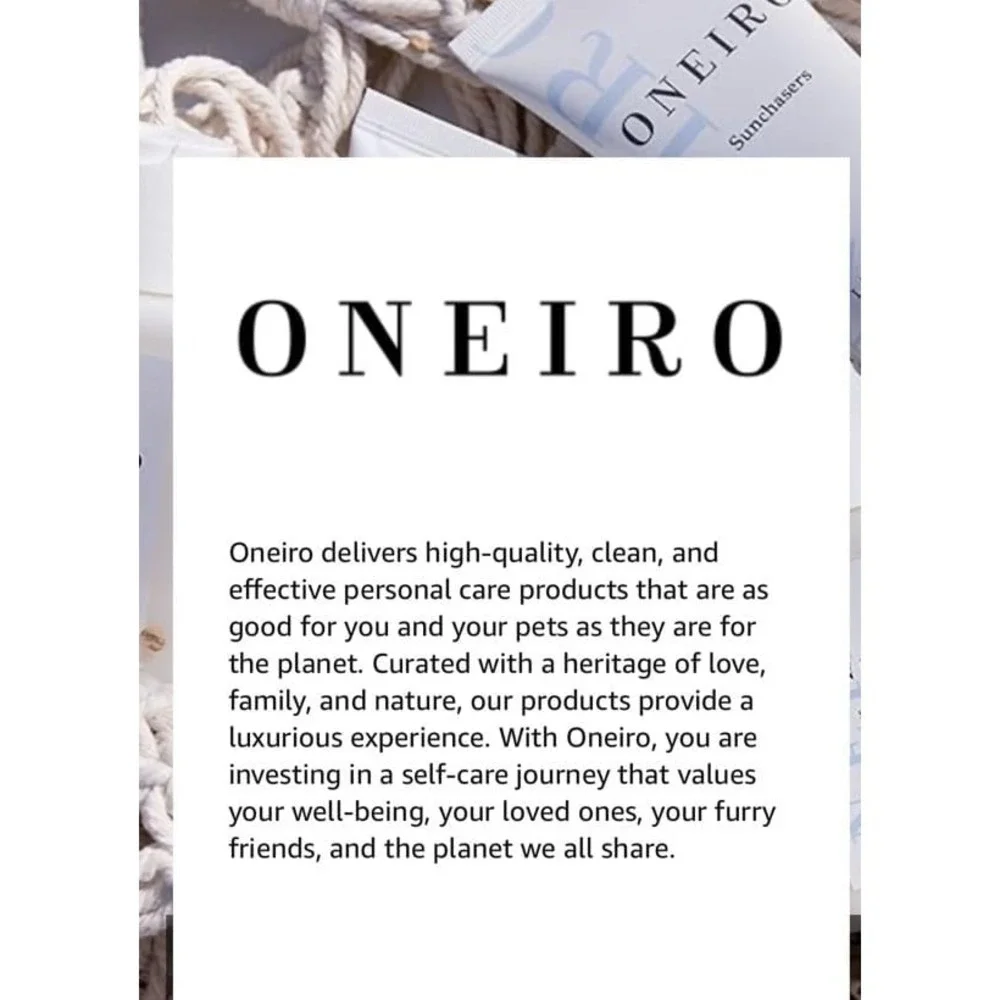 NEW Oneiro complete hair and body kit